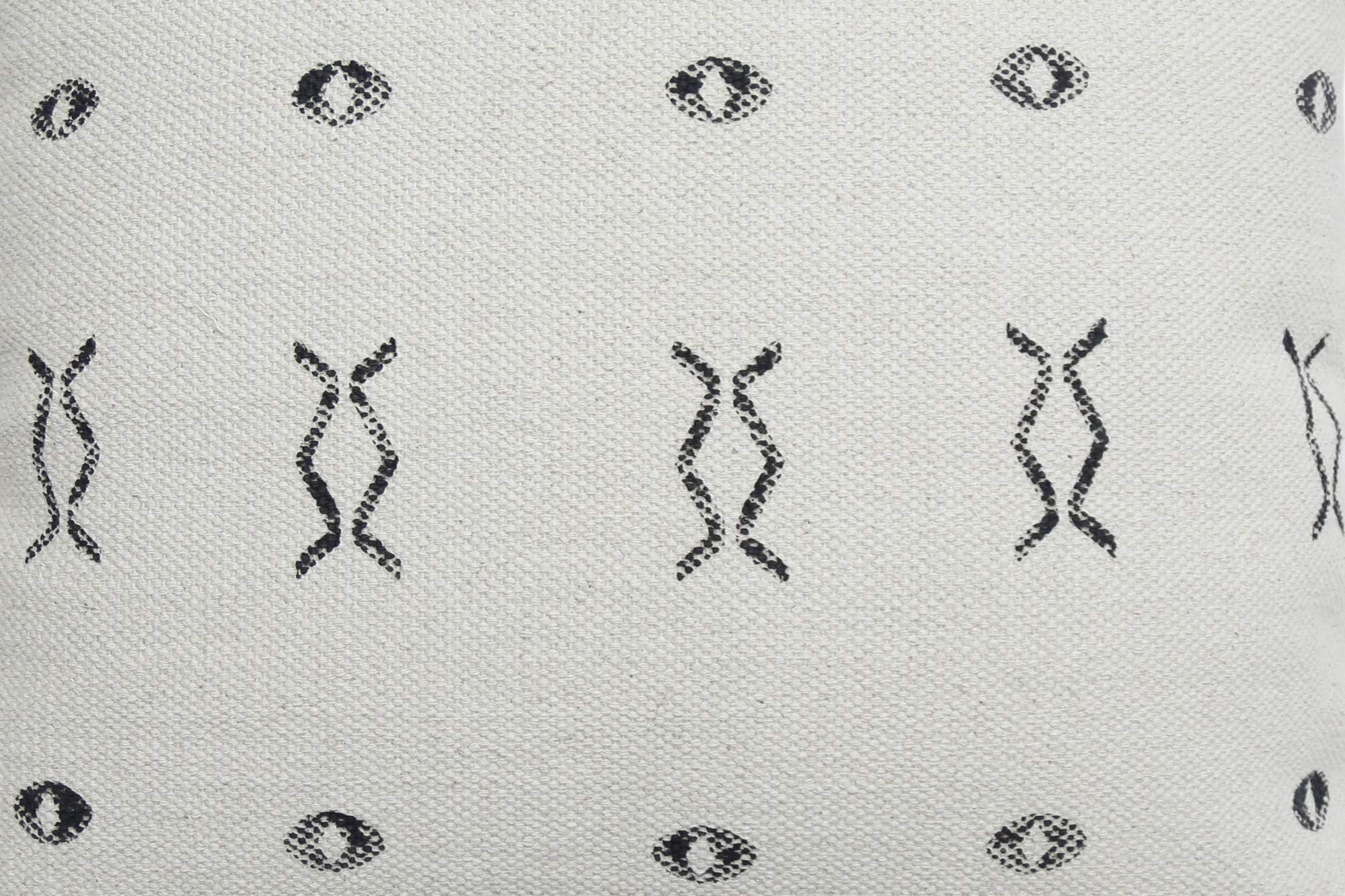 Trade Star - Funda Almohada Tribal algodón,Cojín decoración del hogar Cojín de Tela Barro,Cojín Decorativo Alfombra,Cojín Block Print,Cojín étnico algodón
