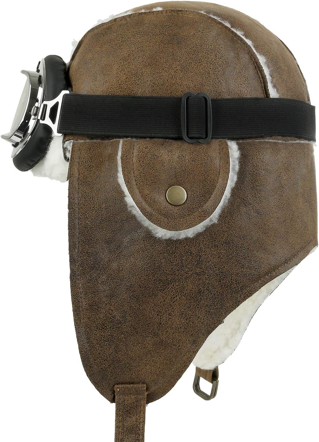 ililily Aviator Hat Winter Snowboard Fur Ear Flaps Trooper Trapper Pilot Goggles - Image 3
