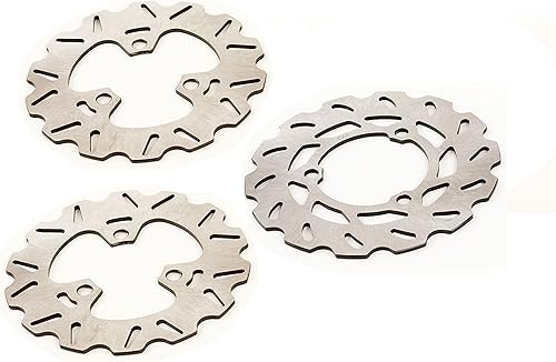 2008 2009 2010 2011 Compatible con Honda TRX450R 450R - Rotores de freno RipTide delanteros y traseros x3