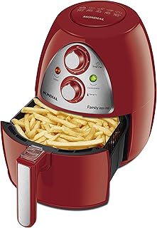 Fritadeira Sem Óleo Mondial, Family Inox-Red - 4L, 220V, 1500W - AF-14 - Produto 2 mais recomendado com 4.8 estrelas