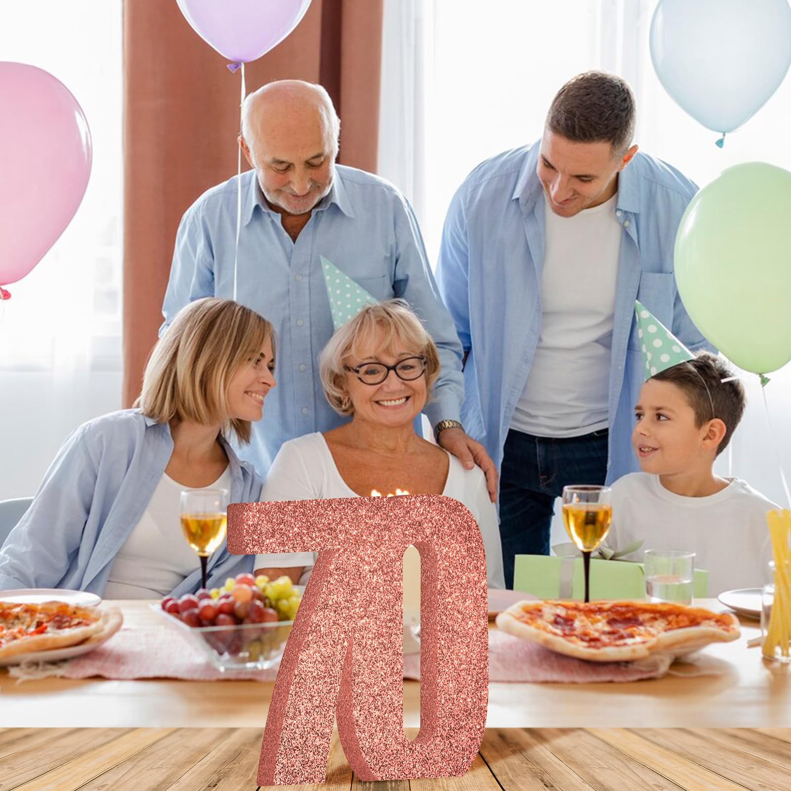 Amazon.co.jp: 70歳の誕生日デコレーション レディース 70周年記念装飾