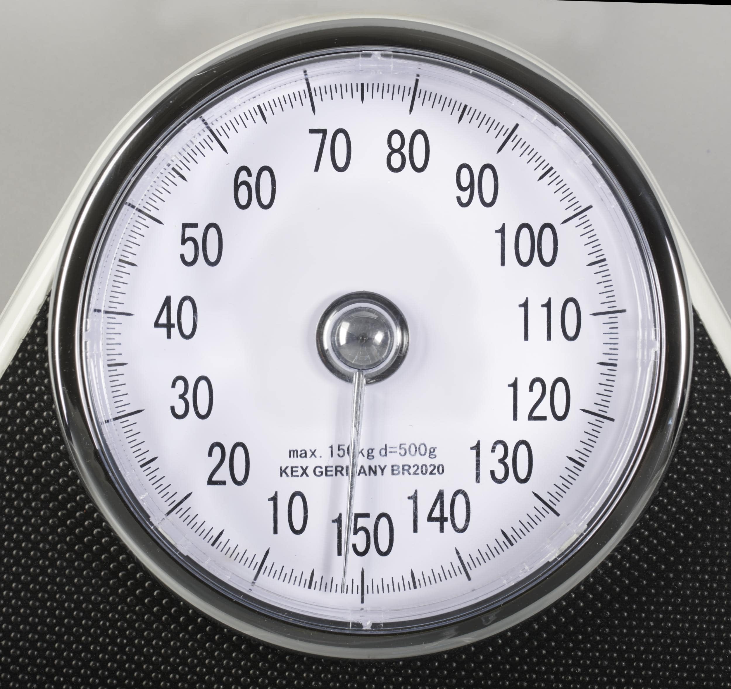 Westfalia Personenwaage Doktor Waage mechanisch analog Weiß/Schwarz max 150 kg