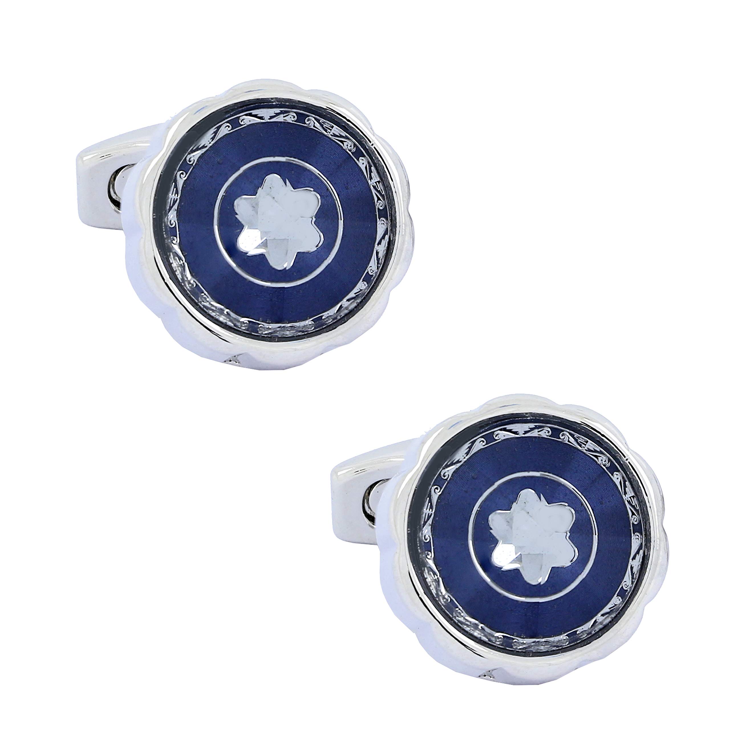 Zivom® Luxury Silver Rhodium Brass Office Formal Shirt Blazer Cufflinks Pair Men Gift Box (B085G38CV6) Amazon Price History, Amazon Price Tracker