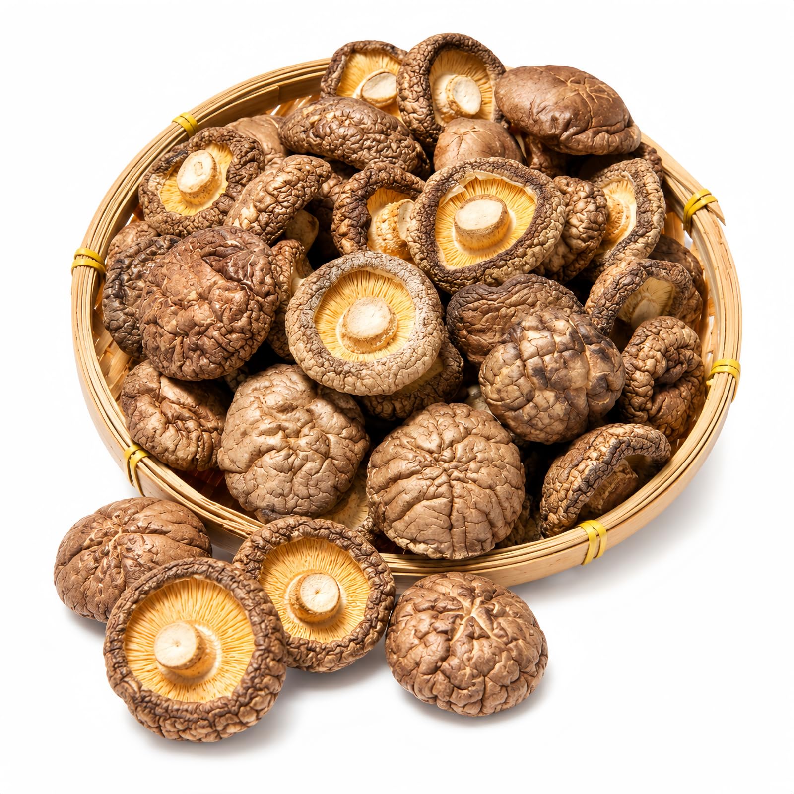 JOIYSVEN Funghi Shiitake Secchi , Qualità Premium, Ricchi Di Umami Per Brodi E Saltati in Padella, Vegan 100% Naturali, 500g