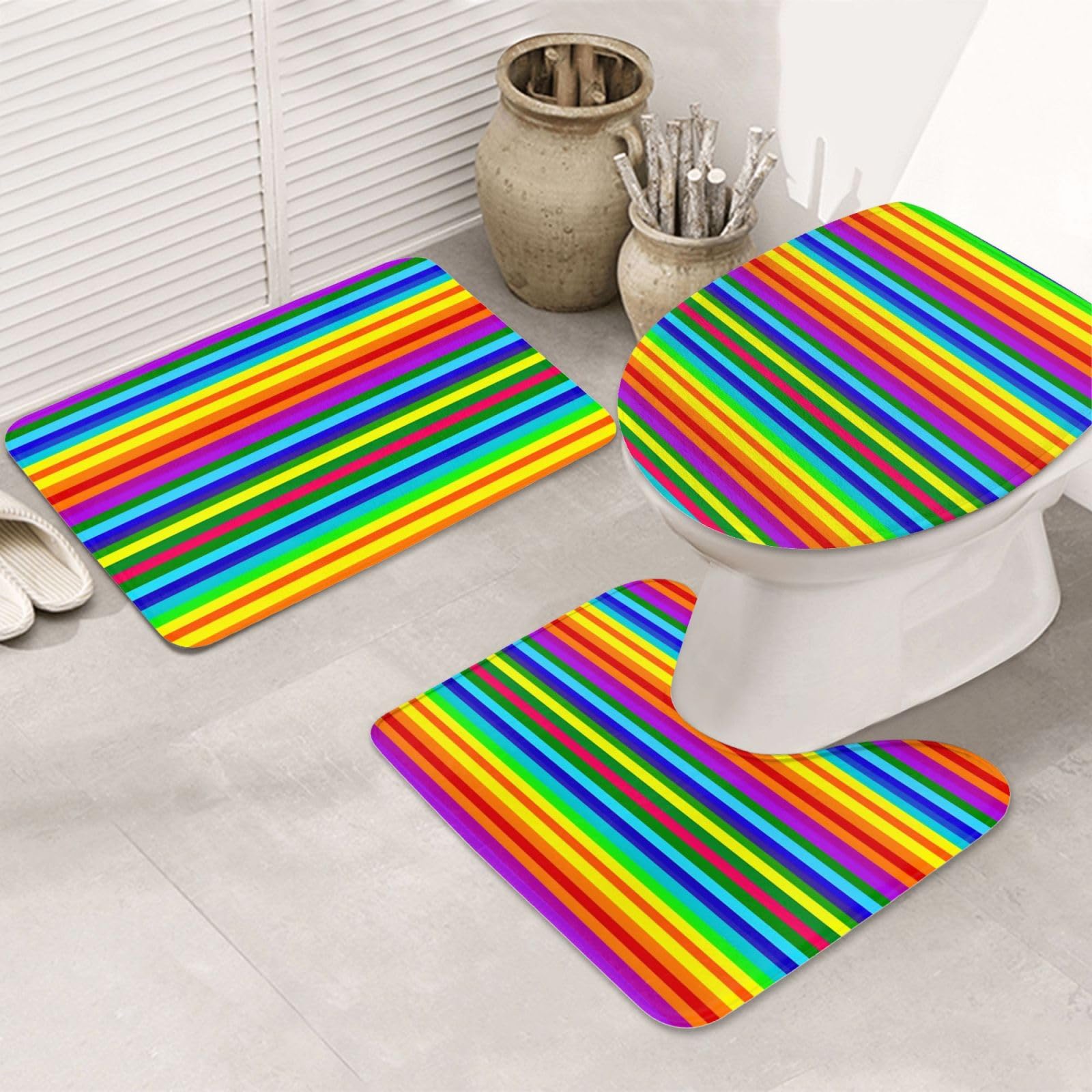 Tapis de bain anti-glisse et absorbant pour éviter l'eau sur le carrelage de douche