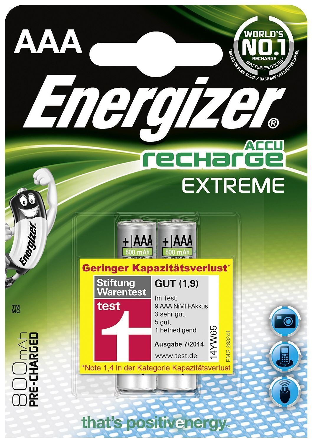 Energizer Extreme HR03 Batteria Ricaricabile Ministilo (AAA - Foto 4