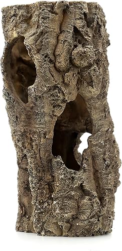 Piel de reptil grande, 12 pulgadas, decoración de acuario, escondite territorial de peces, casa de escondite, decoración de reptiles