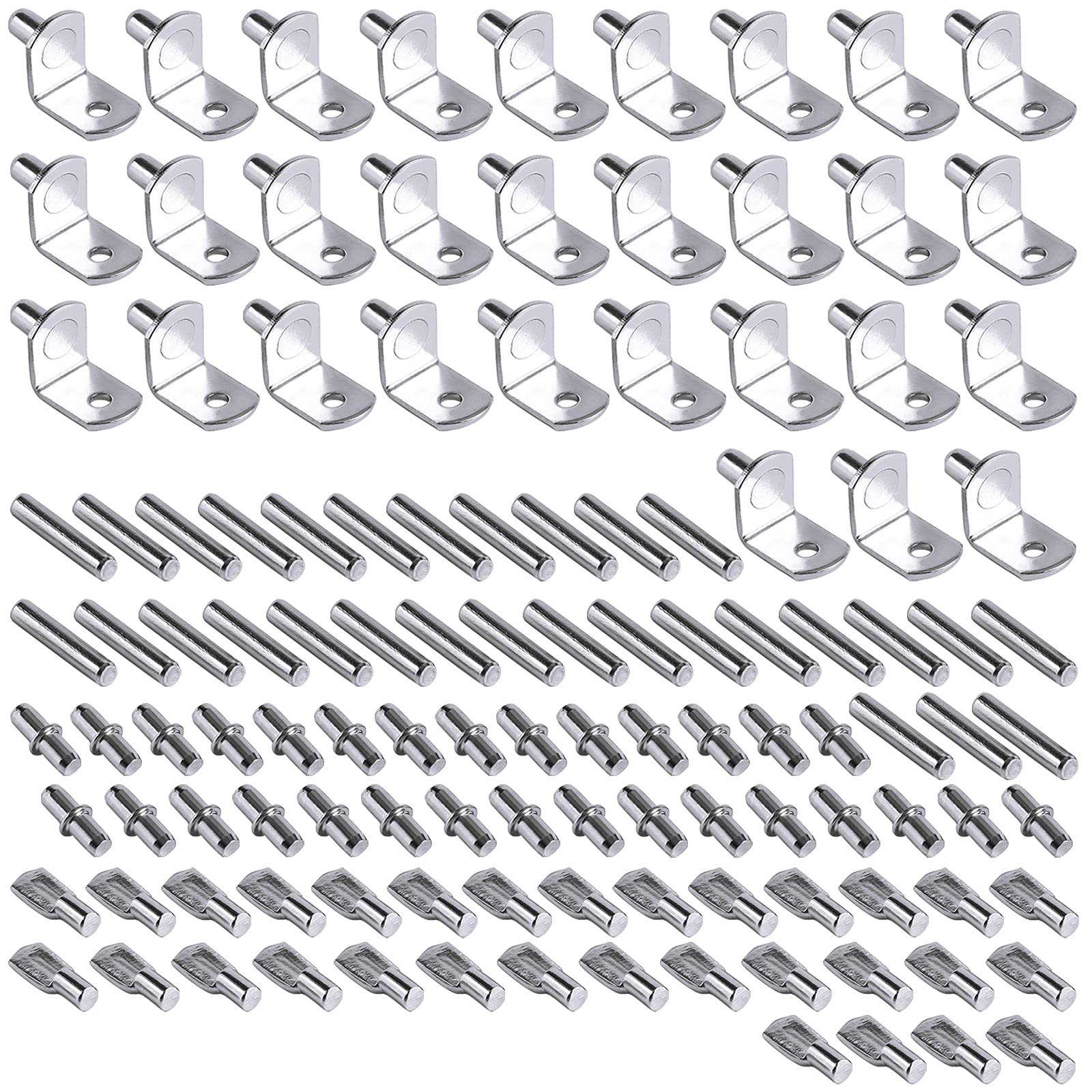 QUARKZMAN 100 stuks cilinderstiften, roestvrij, 4 mm x 40 mm QUARKZMAN 100 stuks cilinderstiften, roestvrij, 4 mm x 40 mm