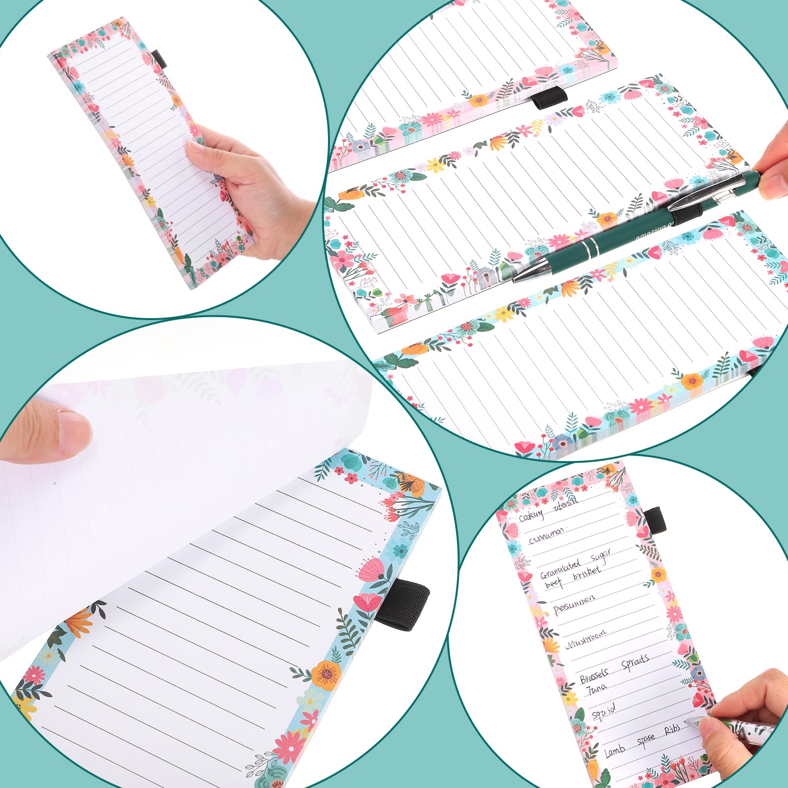 Thboxes 3 Pack Magnetic Shopping List Pad for Fridge To Do List Pad 180 Sheets Tear off Magnetic Notepad for Fridge with Pen Loop for Shopping Locker - Image 3