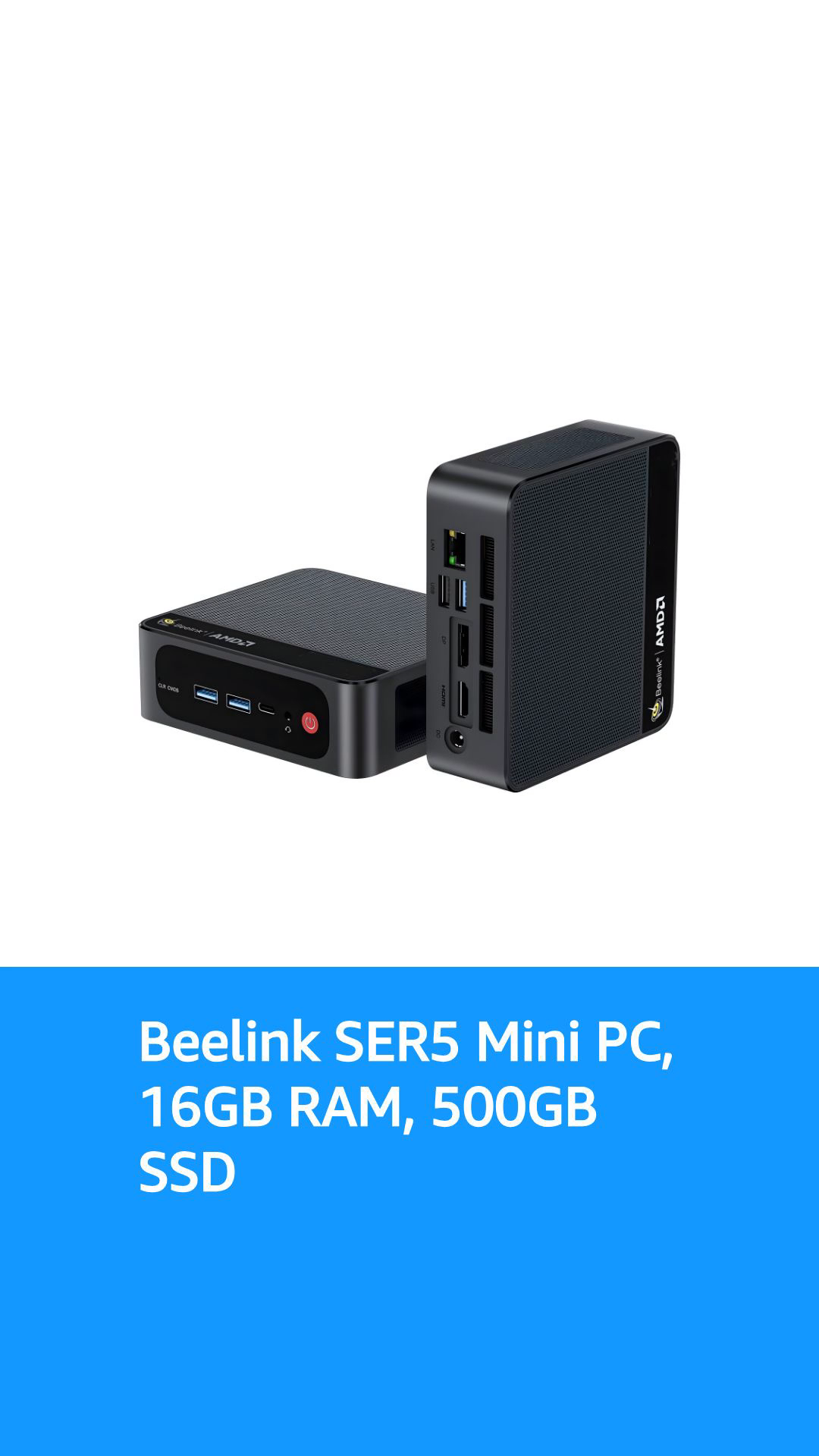 Beelink SER5 PRO Mini PC AMD Ryzen 5 5625U Up to 4.0GHz 6C/12T