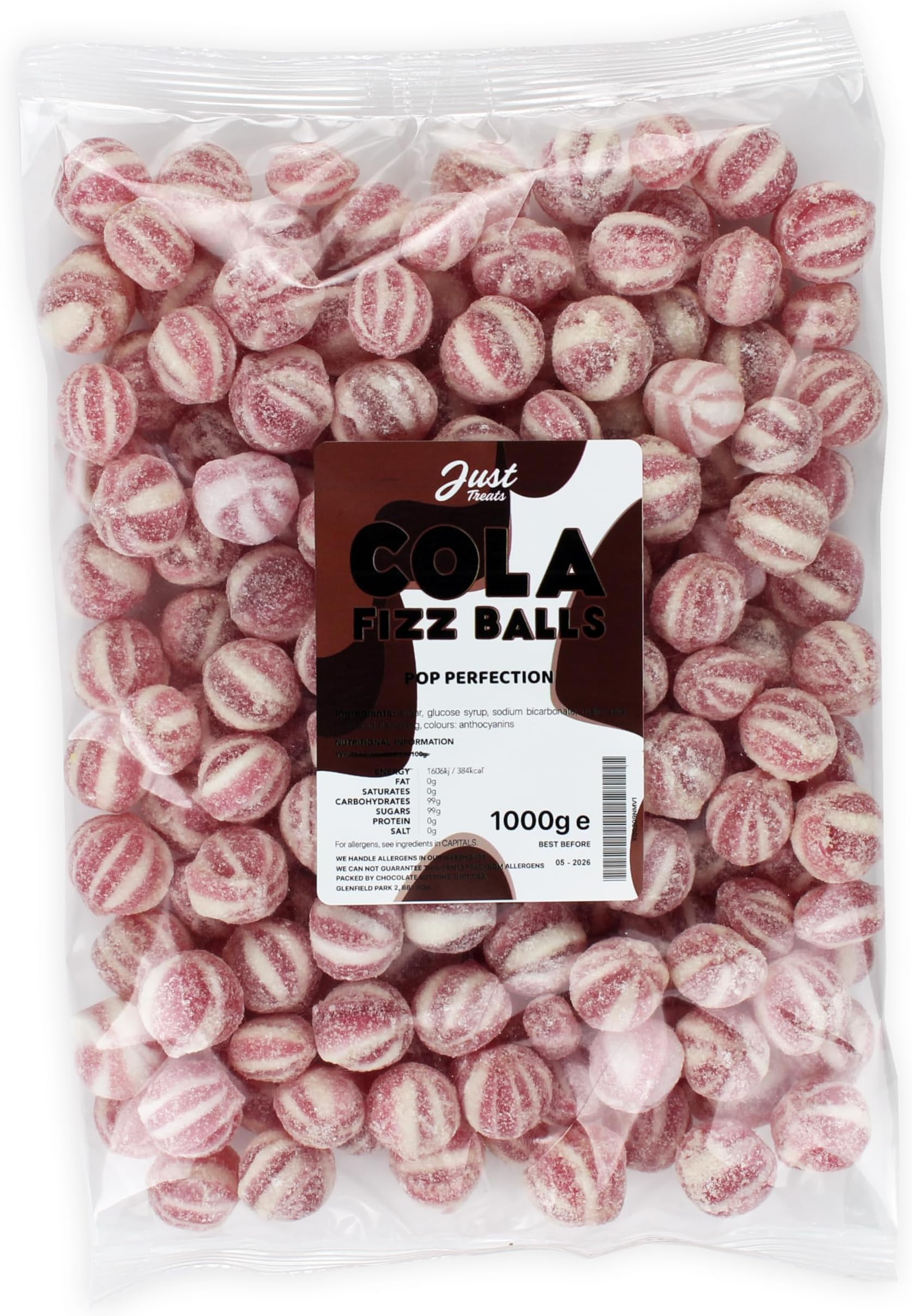 Just Treats Just Treats Cola Fizz Balls 1kg Party Bag