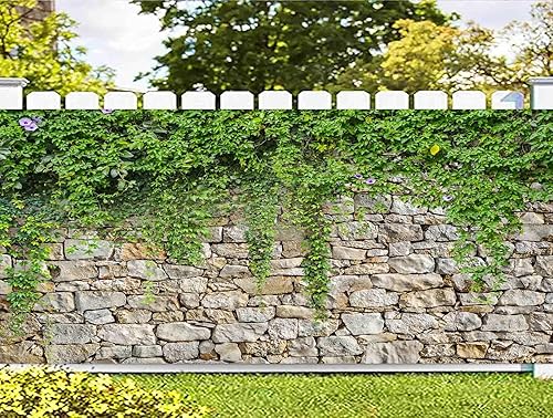 Uokiuki Green Leaves Garage Door Banner Decorations Cover, Spring Natural Scener