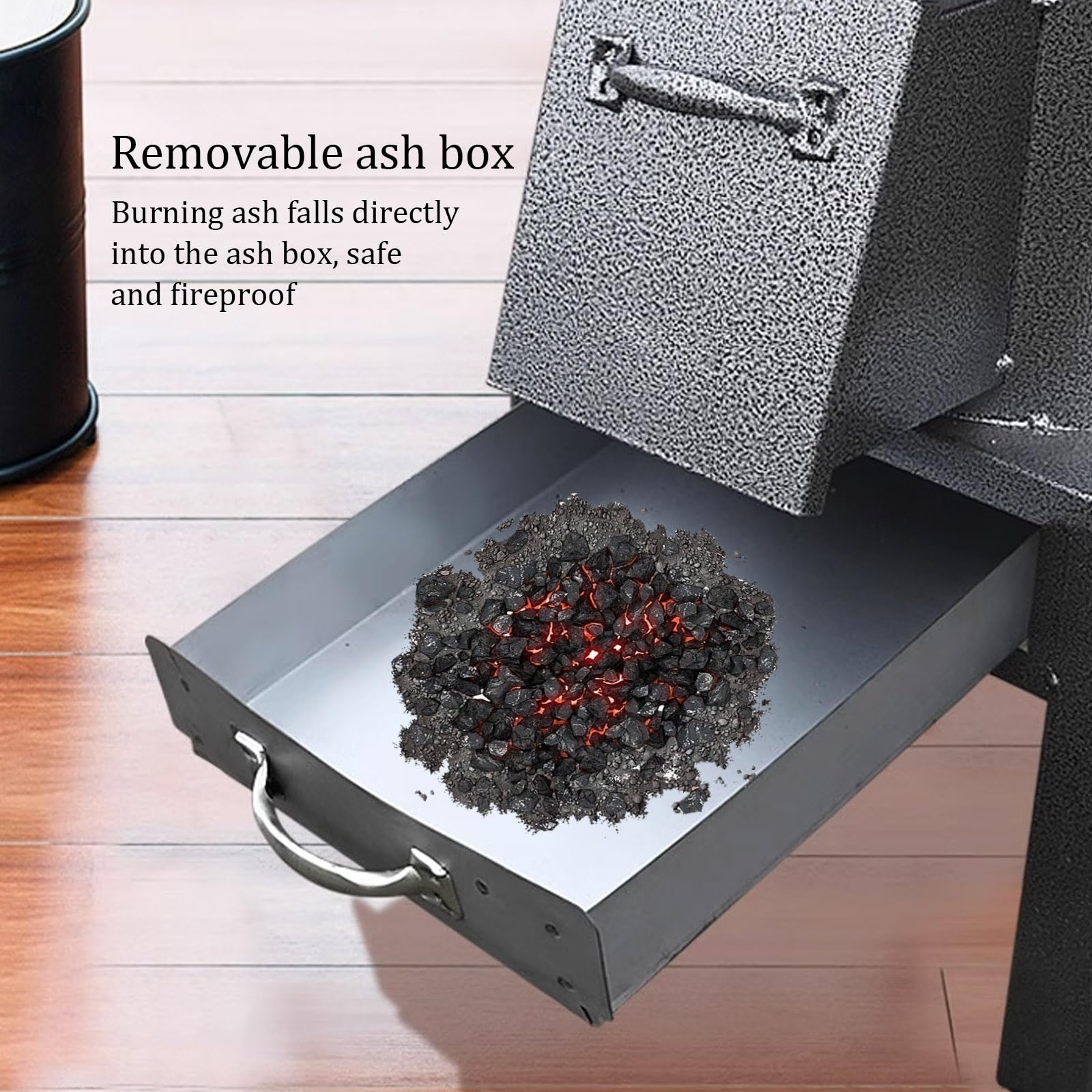 Stufa a Legna for Uso Domestico, Termocucina a Legna da Campeggio con Tubo di Fumo da 1m for Picnic, Pesca, Cucina