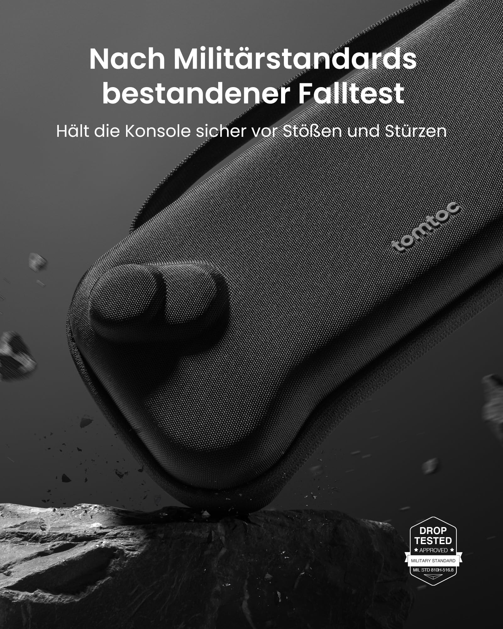 tomtoc Slim Tasche Case Kompatibel mit ASUS ROG Xbox Ally / Xbox Ally X 2025, Ultradünn Harteschale für Reise, Rundumschutz Hülle Tragetasche Passt Gaming Handheld Konsole und Karte