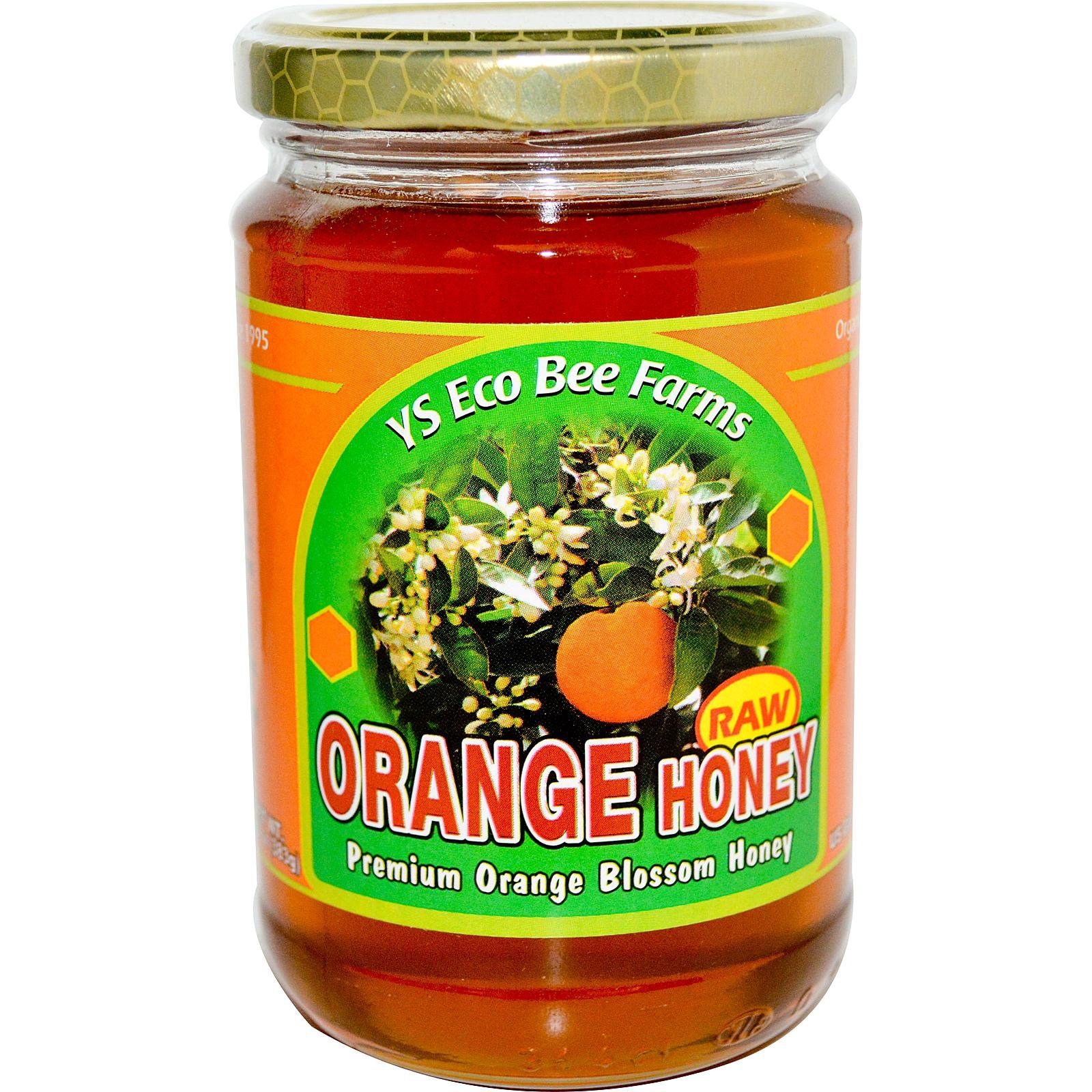Royal Jelly Y.S. Eco Bee Farms, Orange Honey, 13.5 oz (383 g)