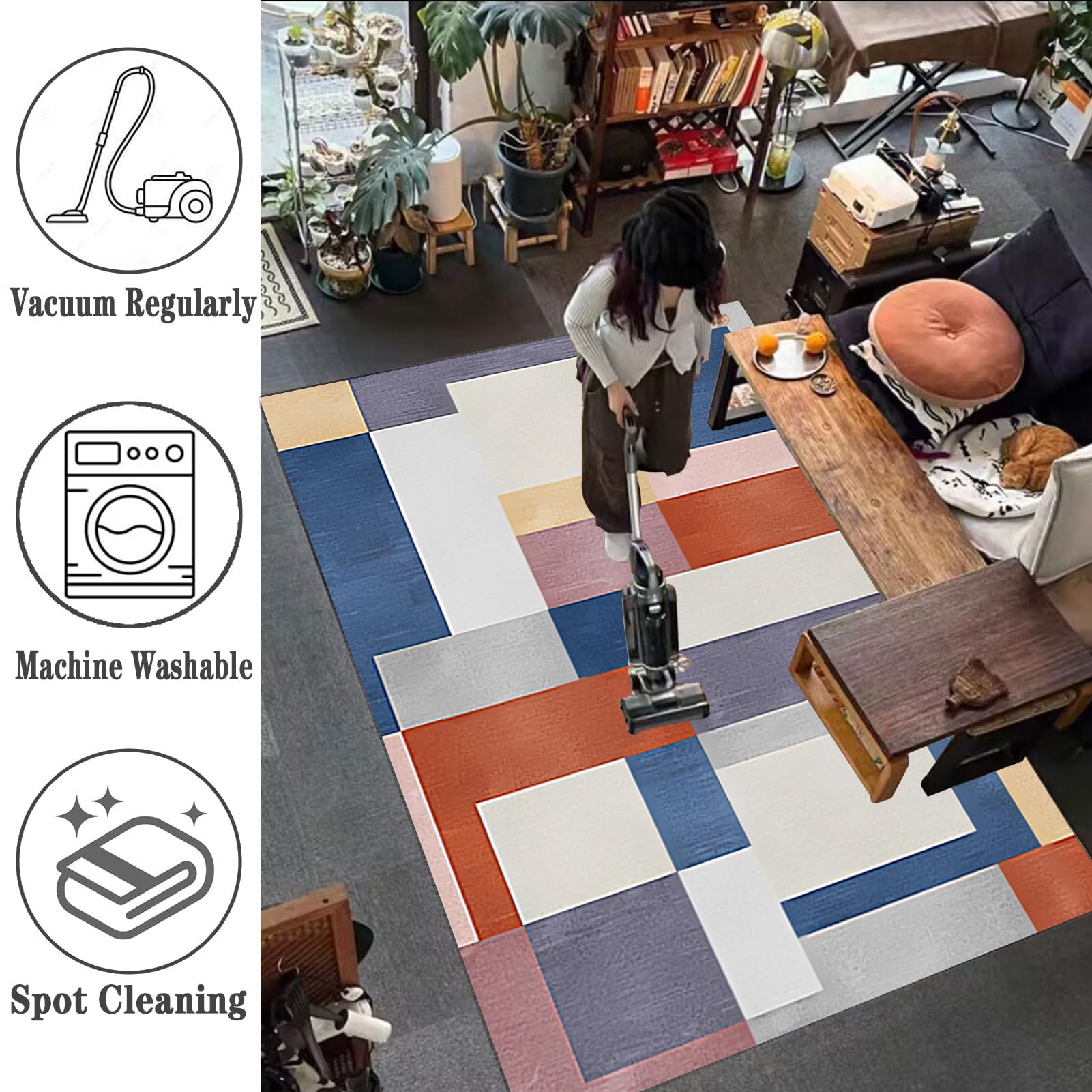 VETCS Gaming Stuhl Unterlage, Bürostuhl Unterlage, Bodenschutz Matte für Bürostuhl, Schreibtischstuhl Unterlage für zu Hause, Bodenschutzmatte für Hartböden, Gaming Teppich für Parkett 120 x 160 cm