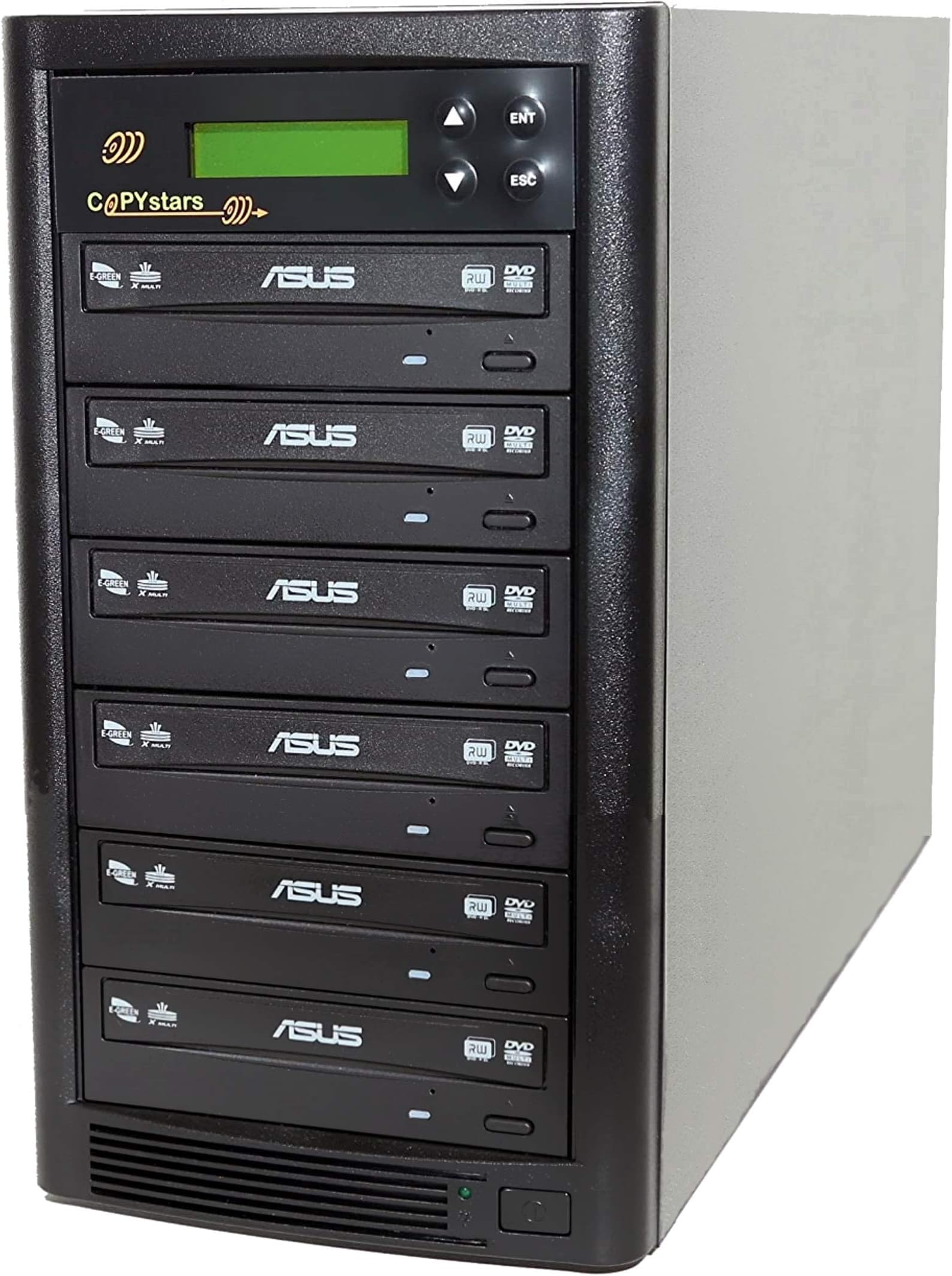 CopystarsDVD Duplicator 24X CD DVD Burner 1 to 5 Copier Sata Dual Layer Burner DVD Duplicator Tower SYS-1-5-ASUS-CST