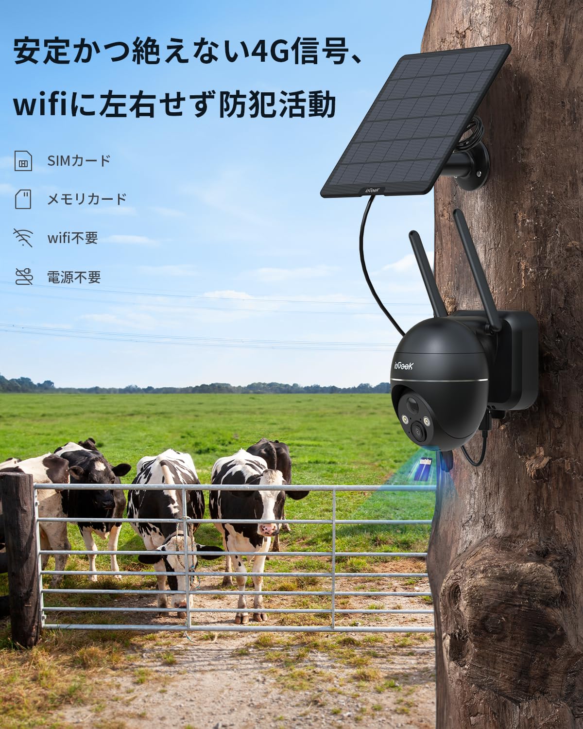 Amazon.co.jp: 【wifi/電源不要・SIMカード/メモリカード付属】ieGeek 