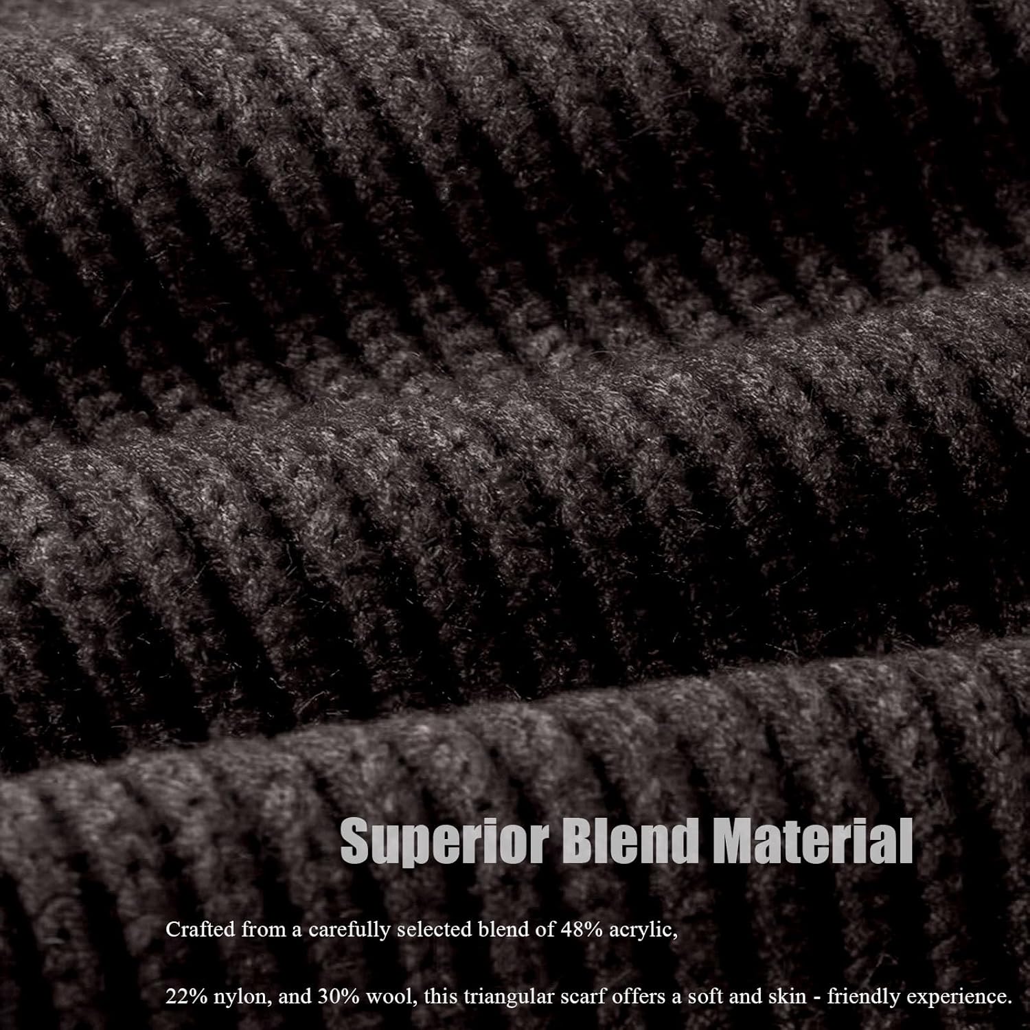 ORUIVO Women's Short Triangular Scarf - Convertible to Shawl with Thread - through Buckle - Image 6