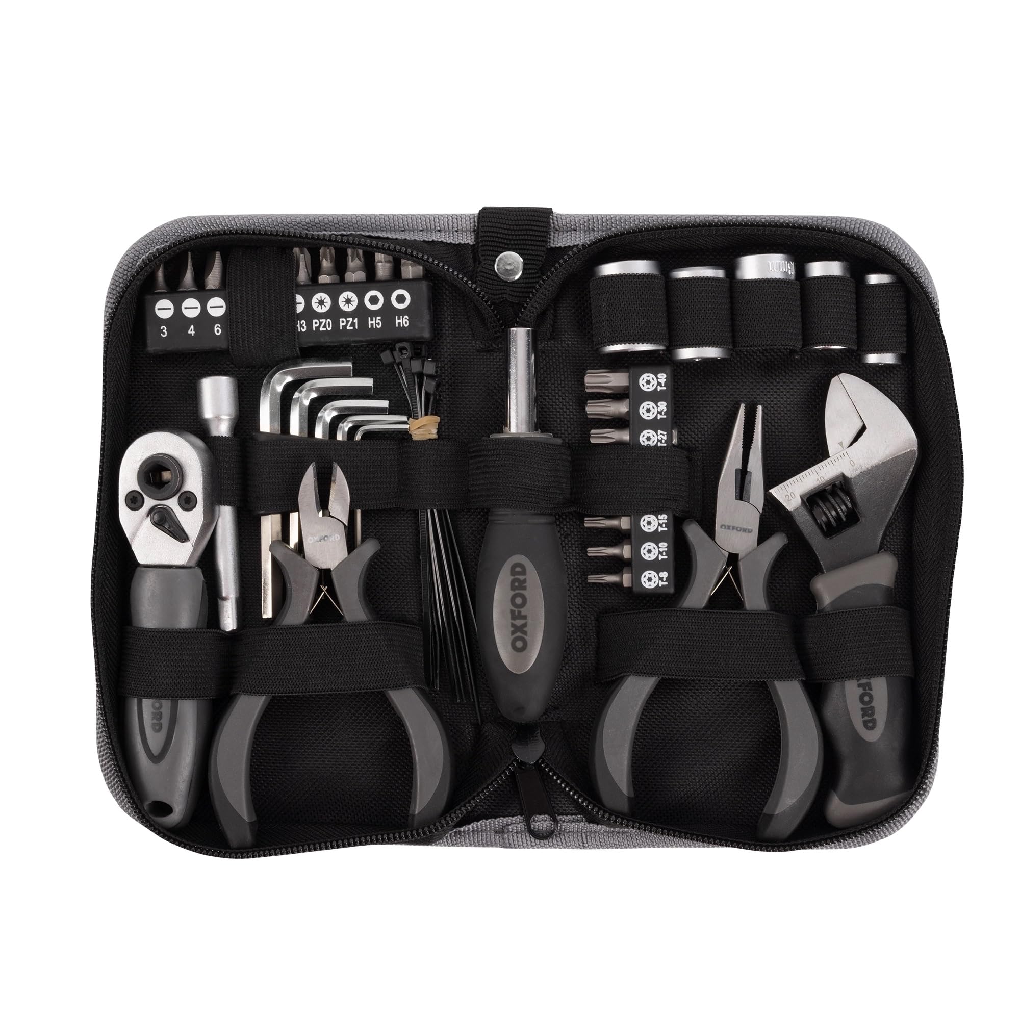 Kit di Attrezzi Pro V2 | Set Completo Premium di Attrezzi Sottosella per Moto