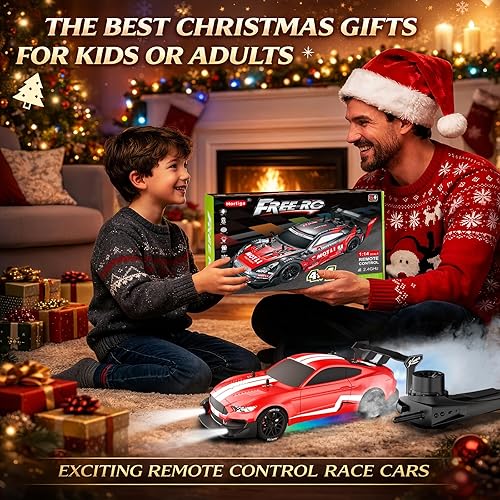 Miniatura 7 de Auto de control remoto RC Drift Car escala 1:16 4WD RC vehículo con luces LED 2.4GHz 18.6 mi/h RTR de alta velocidad de carreras de juguete