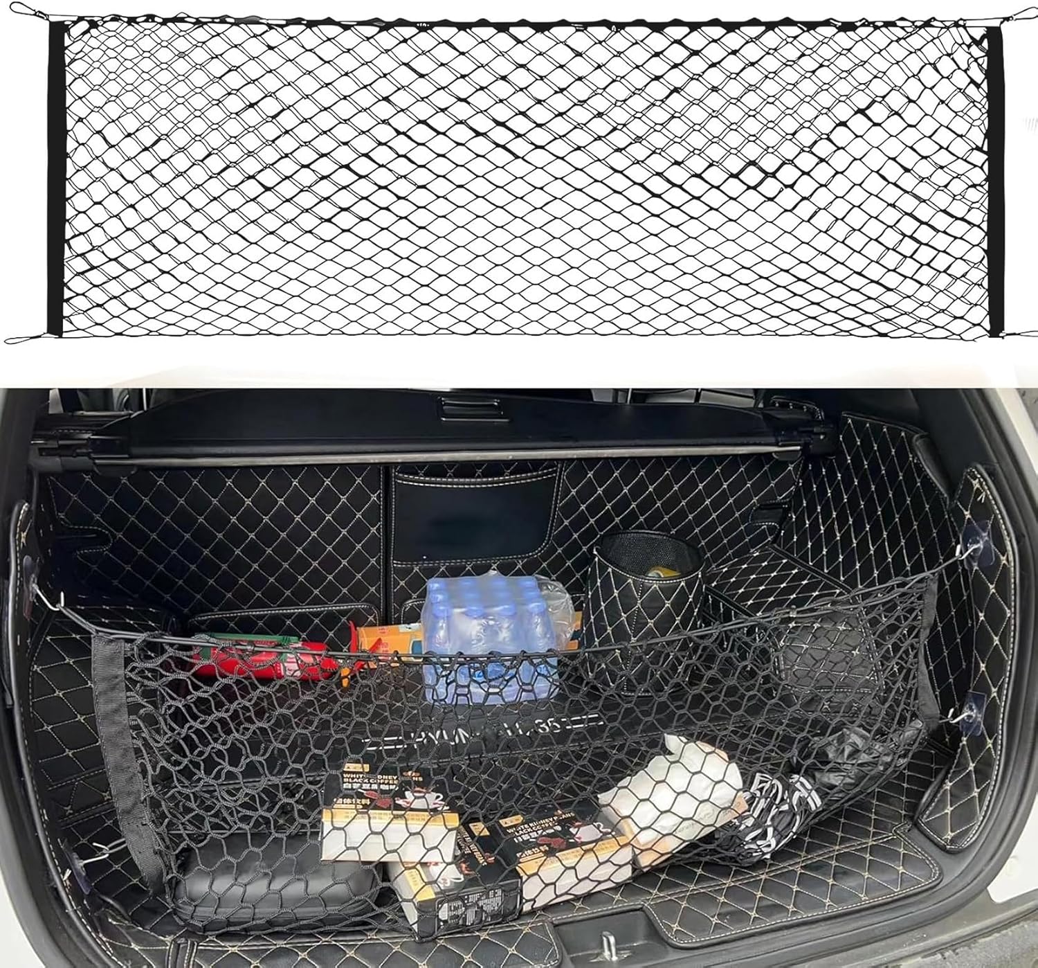 Envelope Style Trunk Cargo Net Compatible with 2015 to 2020 2021 2022 2023 2024 2025 Benz Gle
