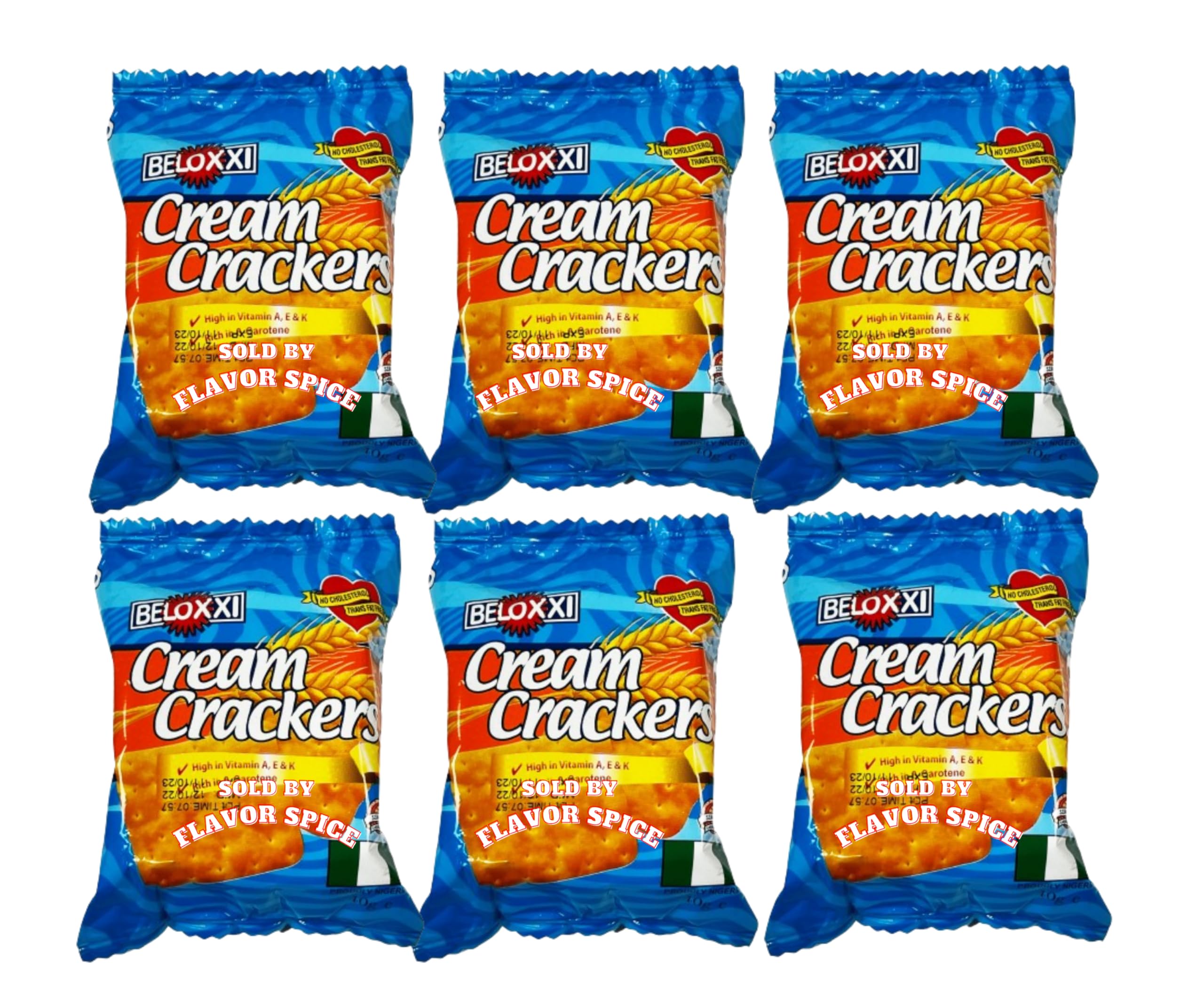 Beloxxi Cream Cracker 40g (Pack of 6)