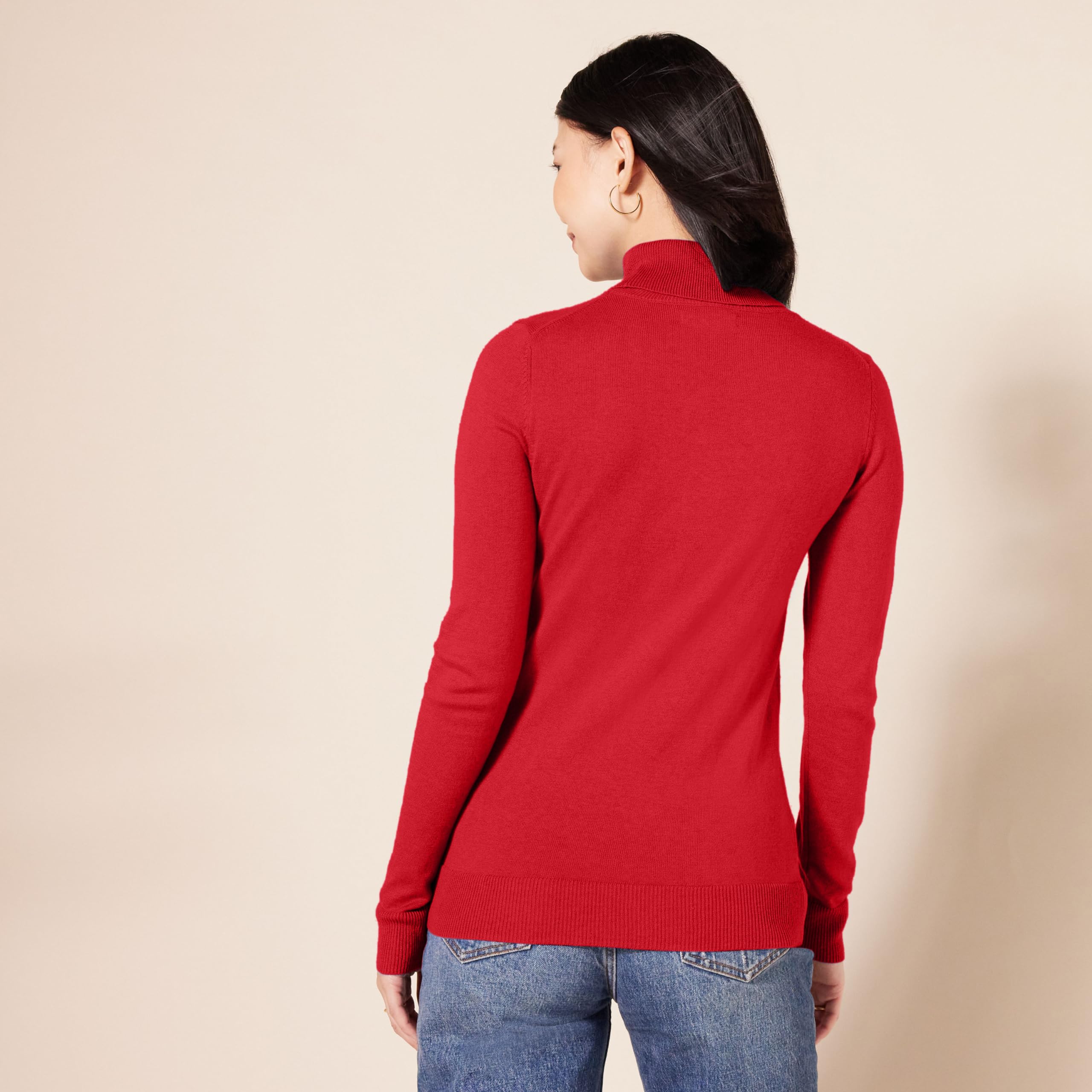 Amazon Essentials Donna Maglione A Collo Alto E Maniche Lunghe Leggero con vestibilità Classica (Taglie Forti Disponibili)