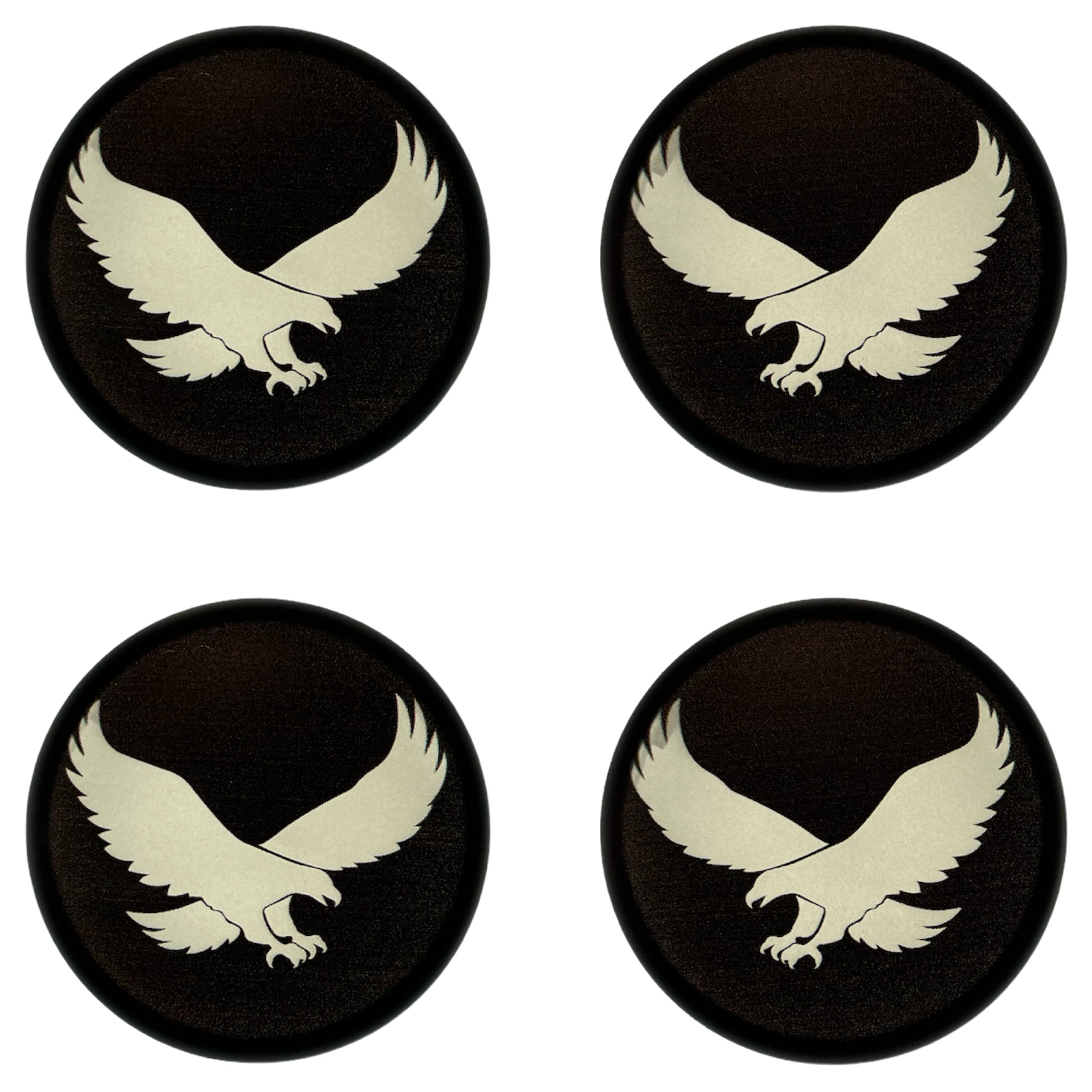 Kustom Cycle Parts Eagle Smoked Bullet Brake/Turn Blinker Signal Light Lens Covers Compatible with Harley Davidson Street Glide, Road Glide, Road King