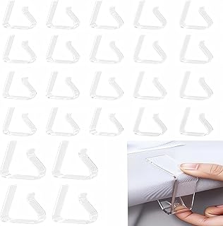 24 Pcs Transparent Windproof Tablecloth Clips for Outdoor Tables, Picnic, and Indoor Use - Heavy Duty Table Cloth Holder Clips