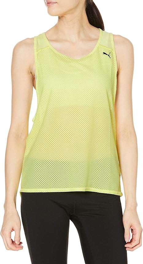 Amazon プーマ タンクトップ ノースリーブ メッシュ レディース 21年春夏カラー ソフト フロー イエロー 39 日本 M アクティブシャツ Tシャツ 通販
