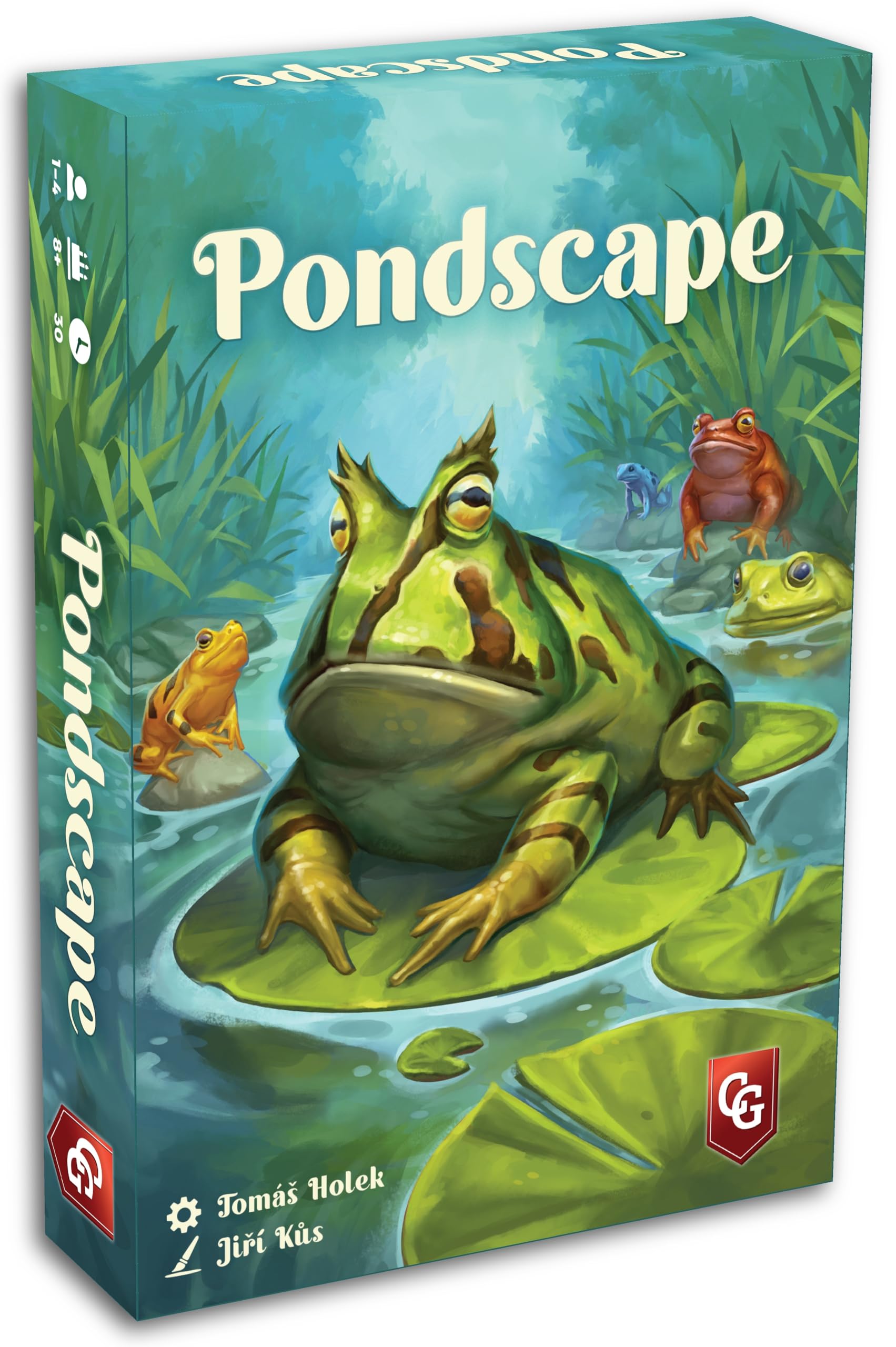 Capstone Games Pondscape - Gioco di carte strategico per adulti e ragazzi, 2 giocatori | o altro - Gioco di carte asimmetrico, misterioso, basato sul ruolo e tematico per il divertimento notturno e in famiglia