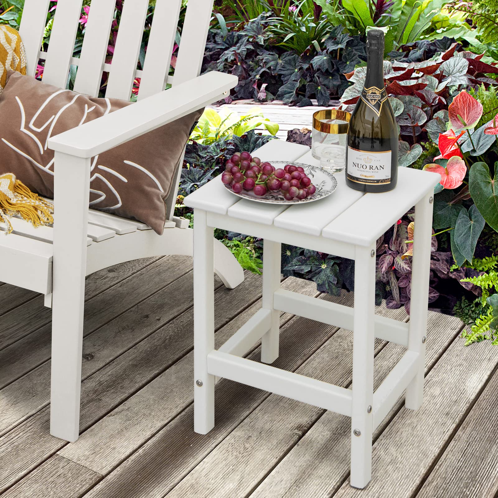Ana White Square Wooden Patio Table Anya Glass Dining Table Set