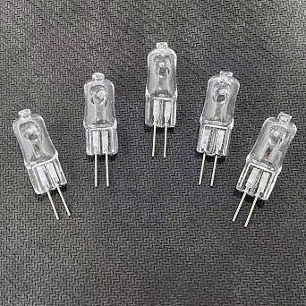 G4 Halogen Light Bulbs 20W 35W 50W 120V G4 220V Base 2Pin Xenon Bulb 5 Pack JCD Type Warm White Under Cabinet Puck Lighting Replacements 110V-35W