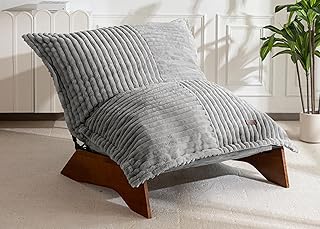 MAXYOYO Adjustable Living Room Chair, 3-Position Bean Bag Chair with Rem...