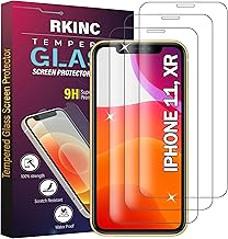 RKINC Screen Protector [3 Pieces] for iPhone 11 / iPhone XR 6.1-Inch, Tempered Glass Film, 9H 0.33 mm [Lifetime Warranty][Anti-Scratch][Anti-Shatter][Bubble Free]