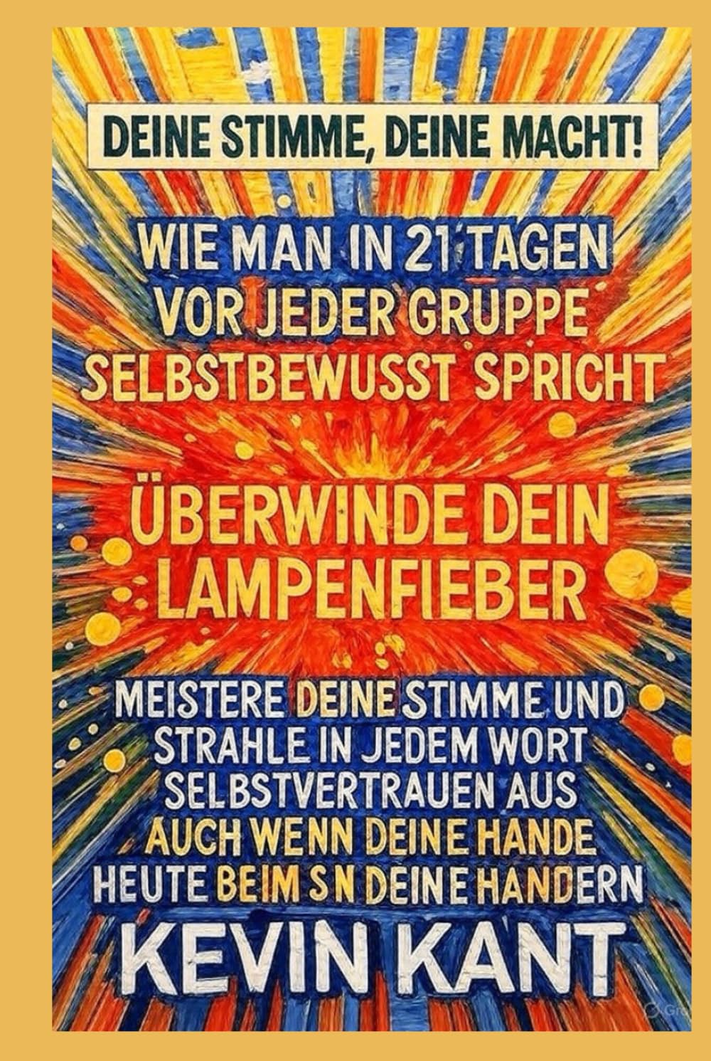 Wie man in 21 Tagen vor jeder Gruppe selbstbewusst spricht: Überwinde dein Lampenfieber, meistere deine Stimme und strahle in jedem Wort ... wenn deine Hände heute beim Sprechen zittern