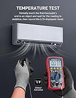 Vista 5 de AstroAI Multímetro digital, TRMS 4000 cuenta voltios medidor (rango manual y automático); mide el probador de voltaje, corriente, resistencia