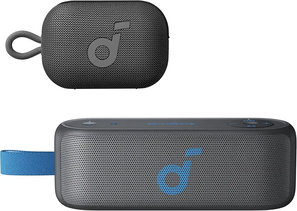 Soundcore Select 4 go da Anker Caixa de Som Portáteis Bluetooth + Anker soundcore Caixa de Som Bluetooth Select 3 para Exterior