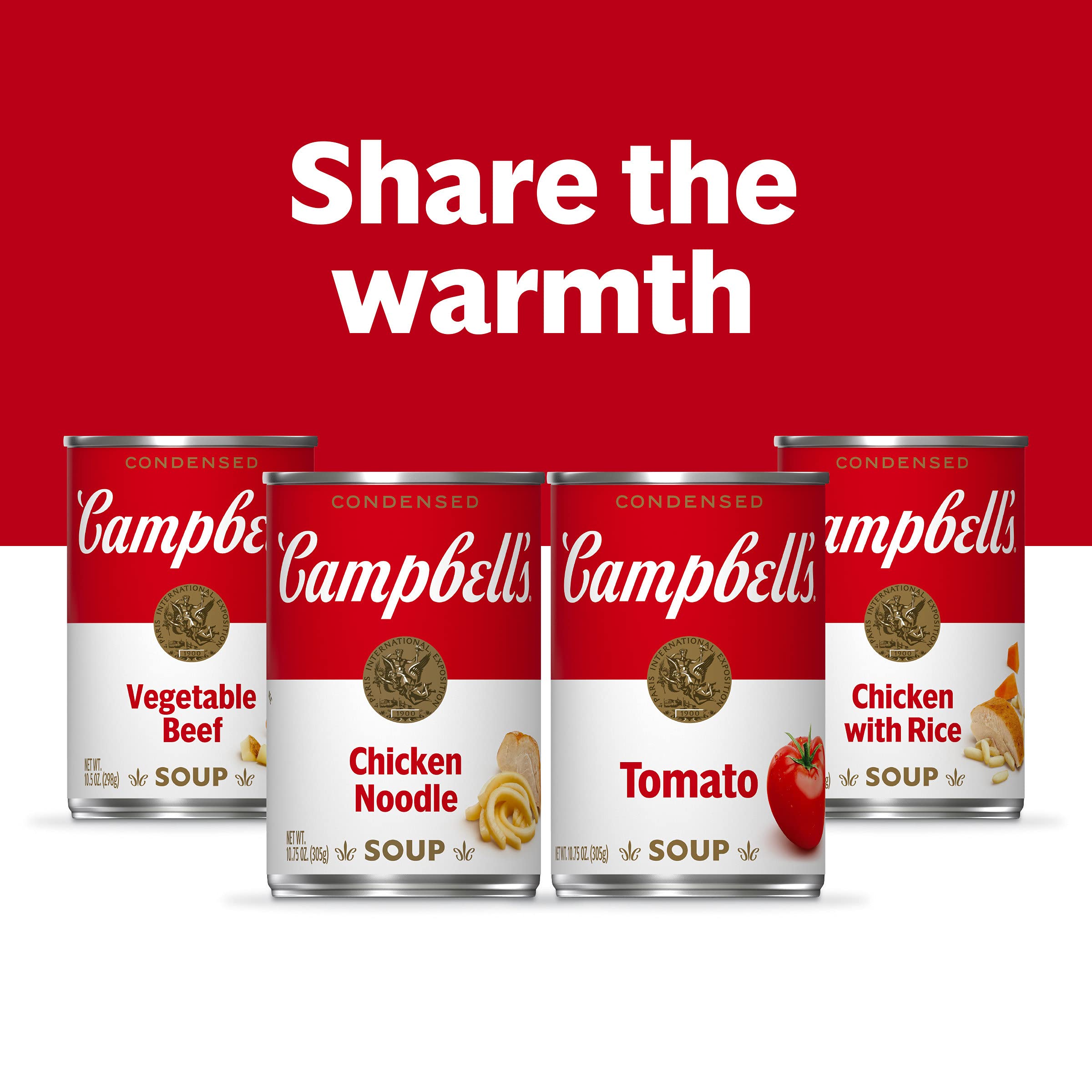Campbell's Condensed Chicken Noodle Soup, 10.75 Ounce Can with Pop-Top Lid (Pack of 4)