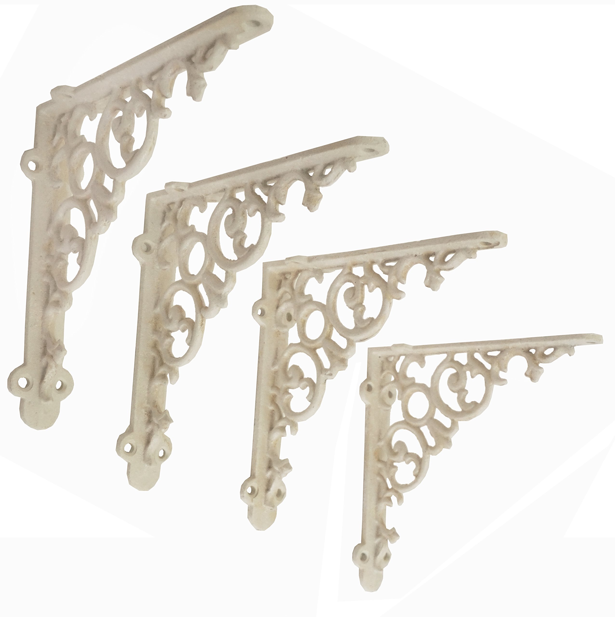 Amazon.com: NACH Decorative Shelf Brackets, 4 Pack of 6 x 1.3 x 6