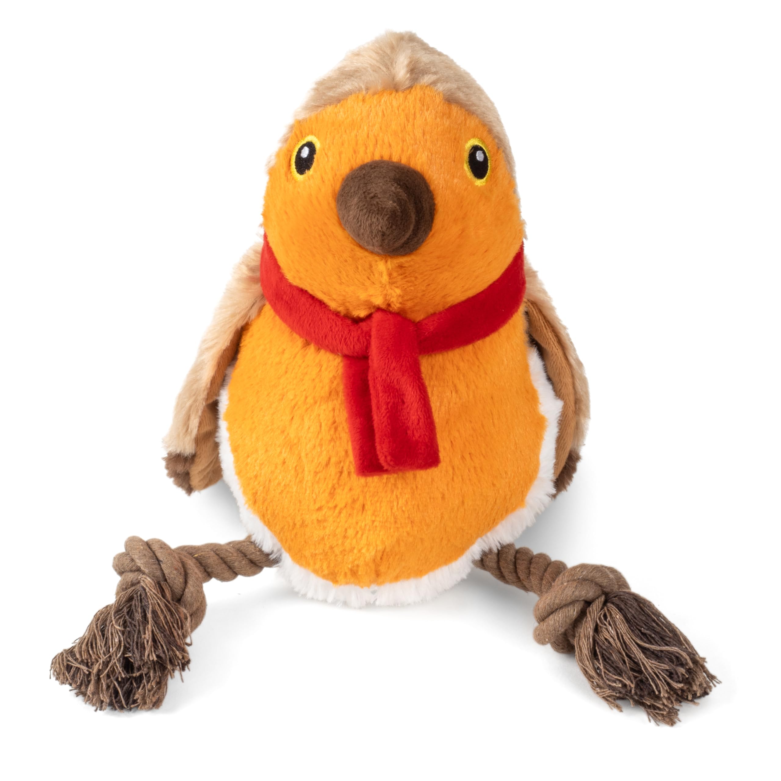 Smart Garden Robbie Rope-Legs PlayPal – 36cm Plush Christmas Dog Toy – Treat-Hiding Snuffle Toy with Rope Legs – Interactive Play & Mental Stimulation