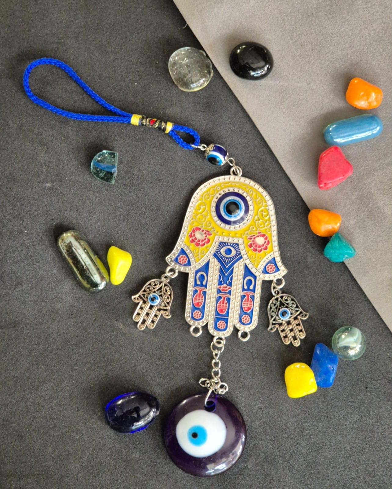 See full amazon price history chart for DT DECTONE Lucky Hamsa Hand Nazar Battu, Evil Eye Hanging with Bells for Car and Home Enterence, Fengshui for Positive Energy (Round) DT DECTONE Lucky Hamsa Hand Nazar Battu, Evil Eye Hanging with Bells for Car and Home Enterence, Fengshui for Positive Energy (Round) (B0CBXJFC8M) Amazon Price History, Amazon Price Tracker