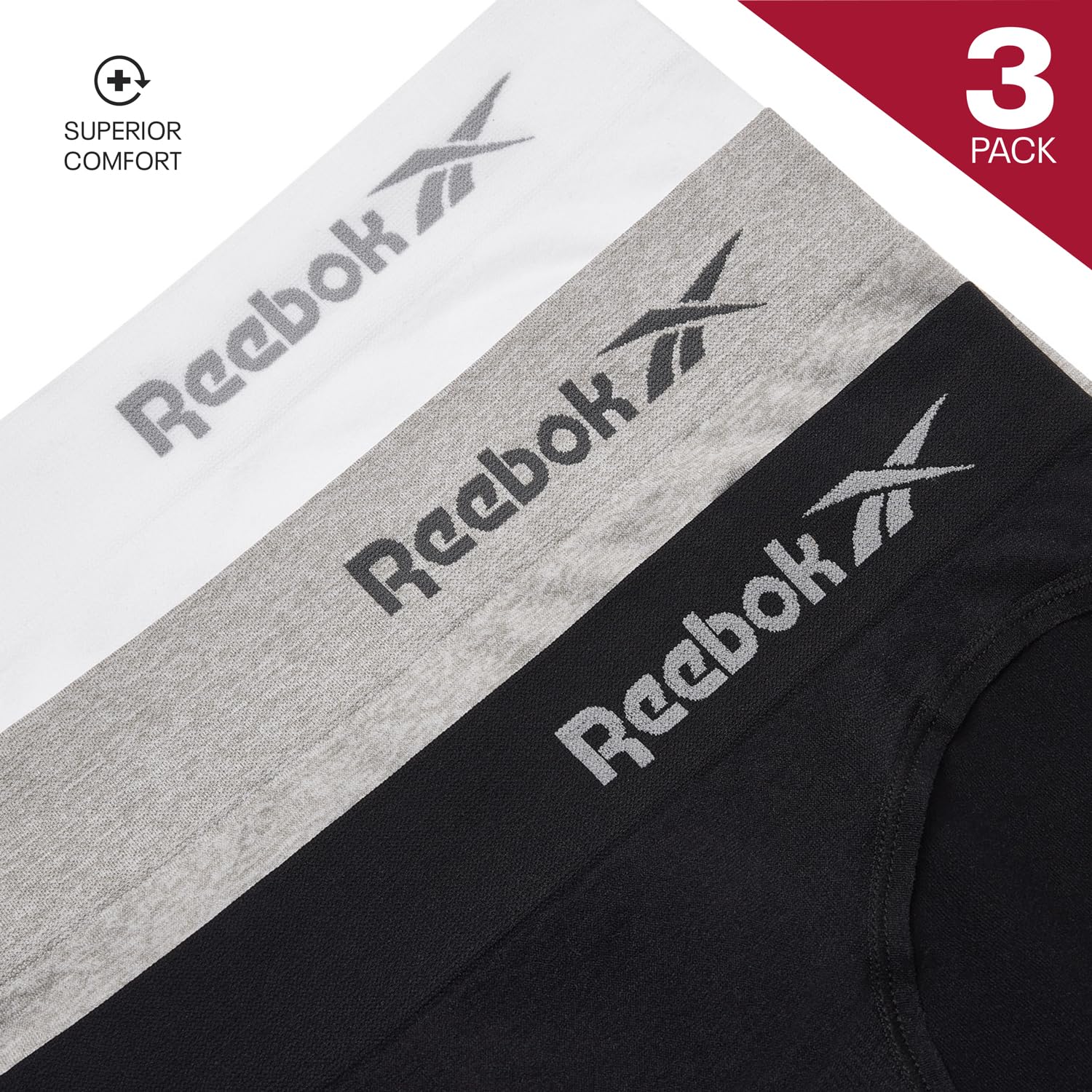 Reebok Raina Ropa Interior de Mujer Pack de 3