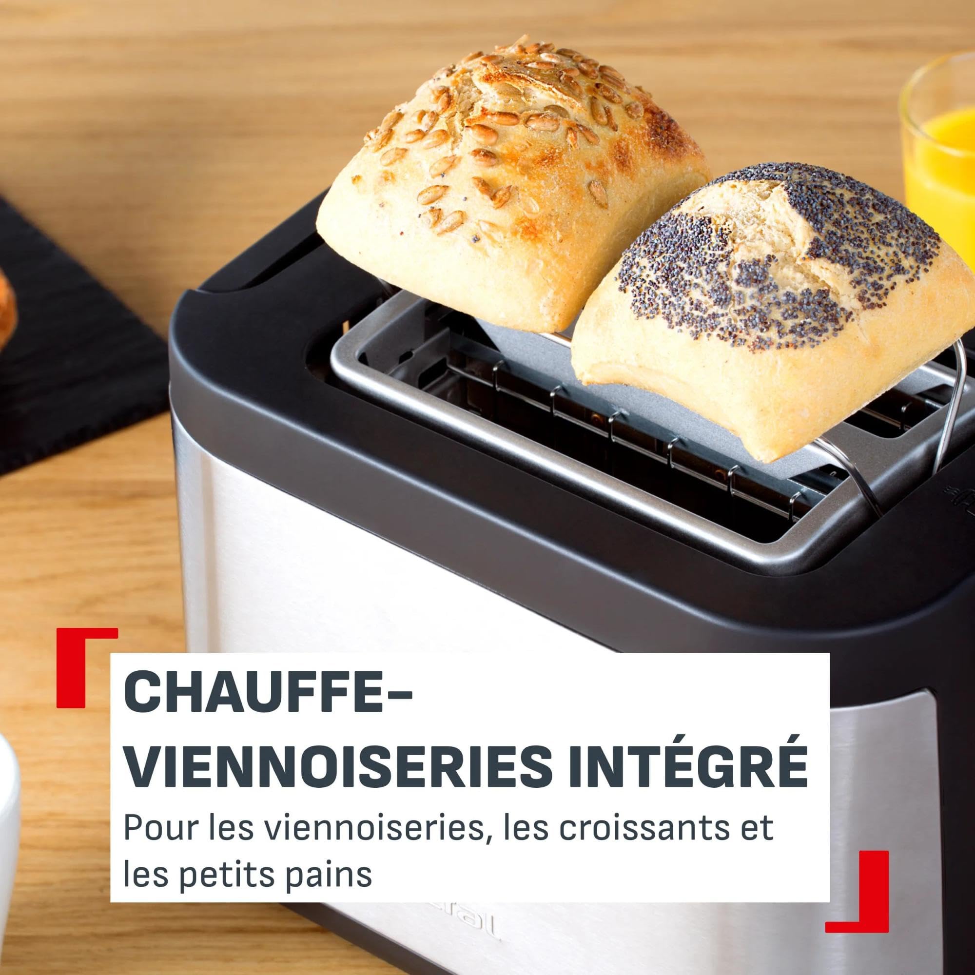 Tefal - Grille-pain Element 2 fentes Acier inoxydable