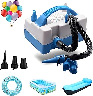 Electric Balloon Pump,Portable Dual Nozzle Electric Balloon Inflator/Blower with Multipurpose Hose Extension,for Party Decoration