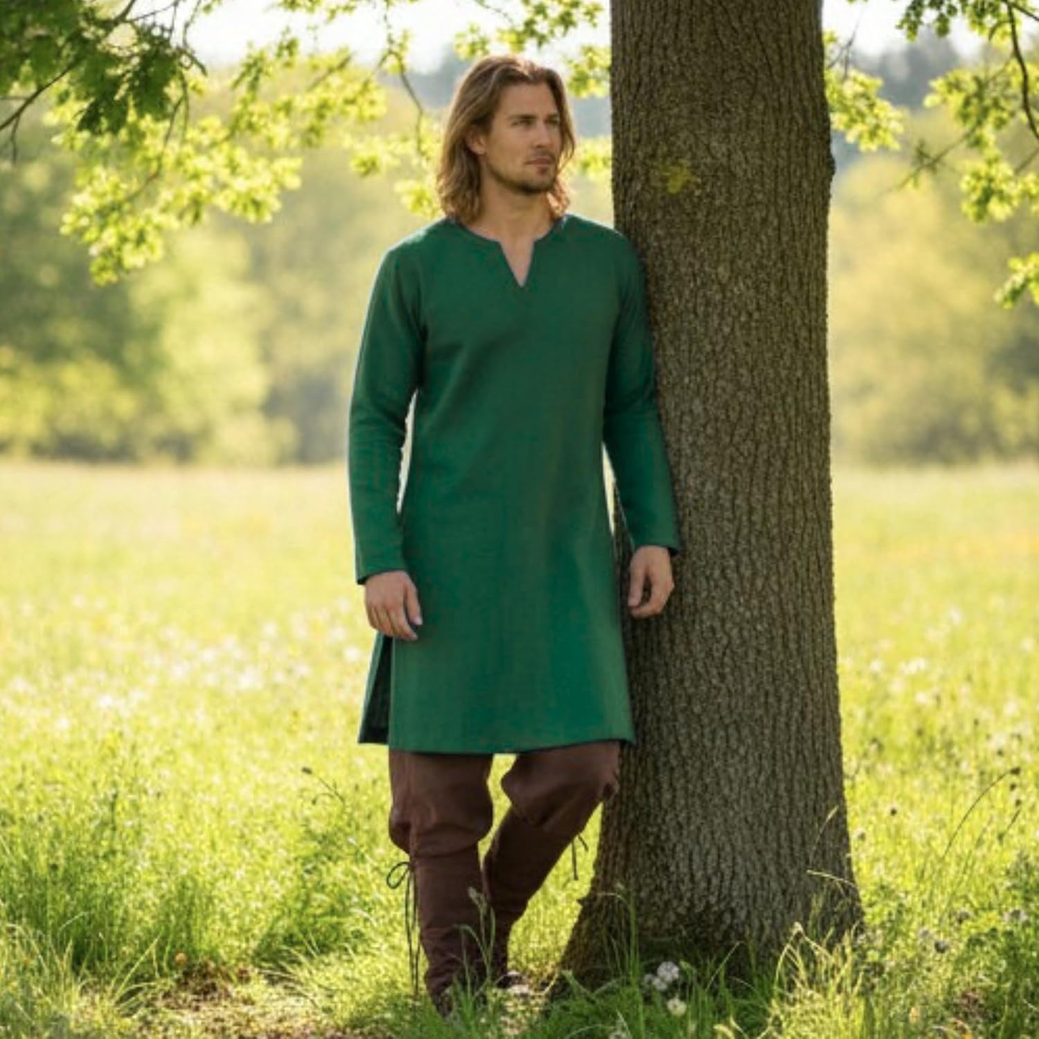 Calvina Costumes Odin Medieval, Viking and LARP Undertunic Made in Turkey