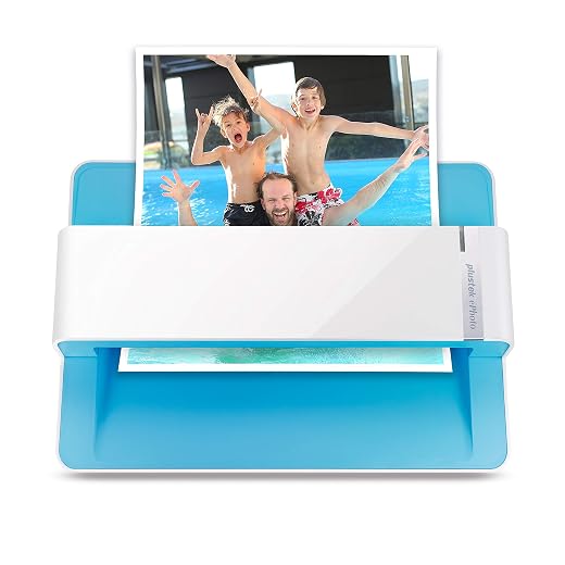 Plustek Photo Scanner - ePhoto Z300 - German Design Award Winner 2018 - Scan 4x6 Photos in 2s, Auto Alignment and Cut with CCD Sensor Supports Mac and PC