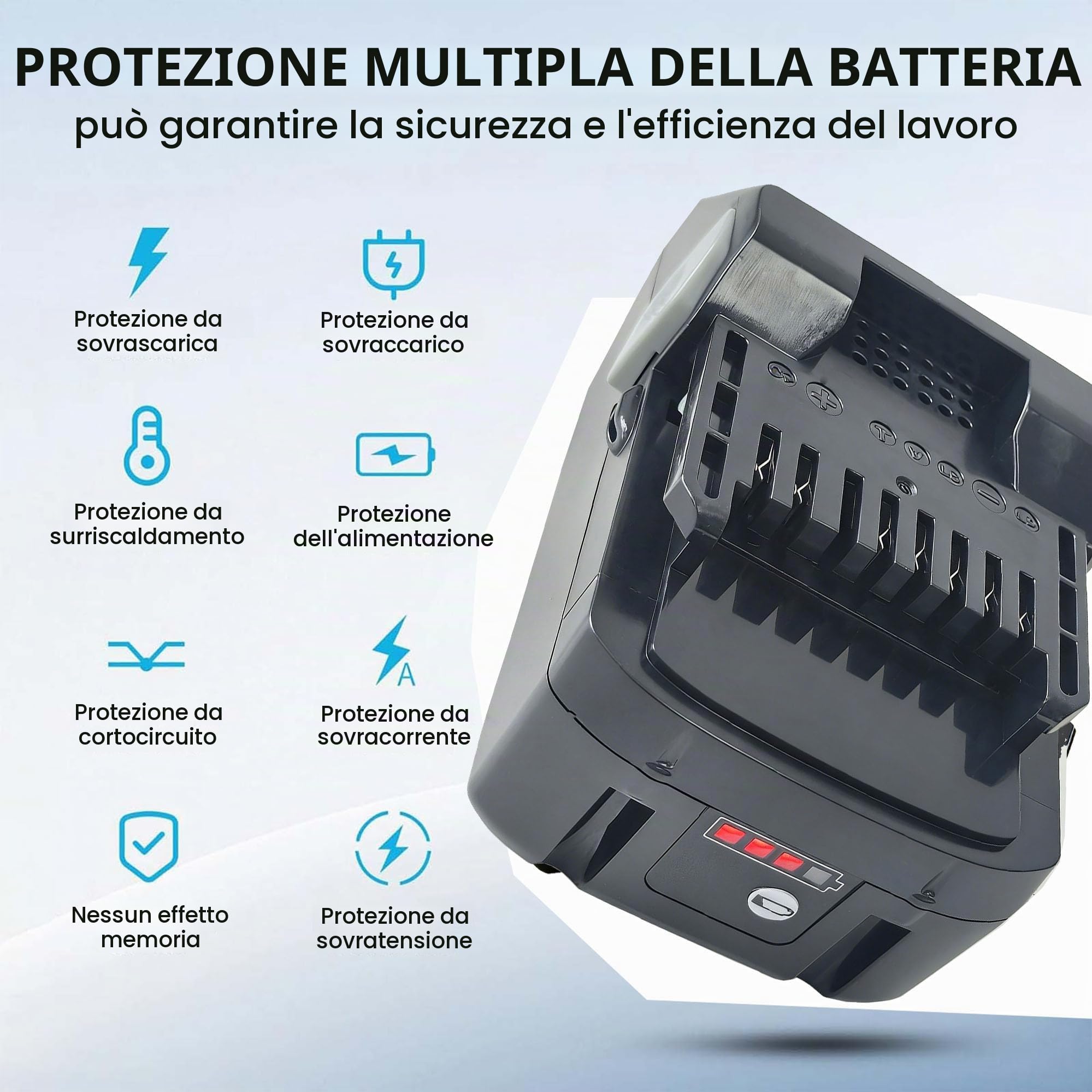 BSL1850, batteria 18 V, 5,0 Ah, compatibile con HITACHI batteria & HiKOKI 18V BSL1815, BSL1830, BSL1850, DH18DBL DH18DBDL DH18DBQL DS18DSAL DV18DSL UR18DSD