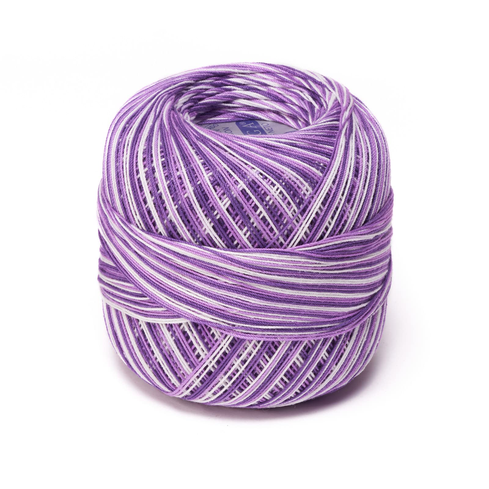 Crochet OMEGA NO.10 [30grs] - 100% Mercerized Cotton Yarn for Fine Crochet - Color 60-Purple Hues 148
